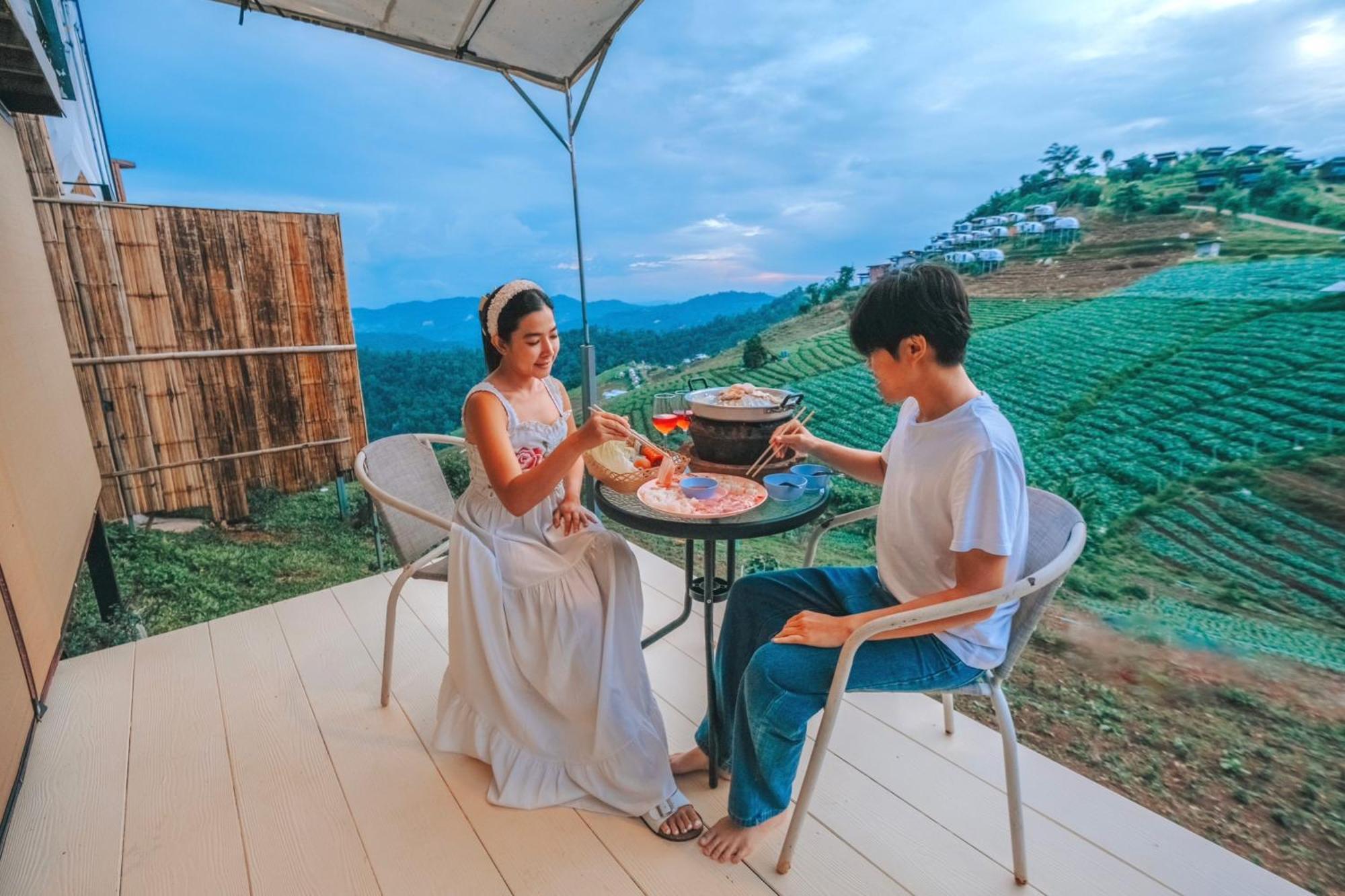 ภูวินคาเฟ่ โฮมสเตย์ Phuwin Cafe Homestay Mon Jam エクステリア 写真